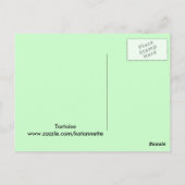 Schildkrötenpostkarte Postkarte (Rückseite)