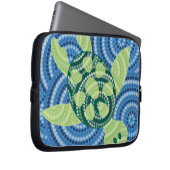 Schildkrötenpunktmalerei Laptopschutzhülle (Vorne Rechts)