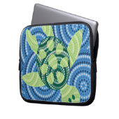 Schildkrötenpunktmalerei Laptopschutzhülle (Vorderseite Links)