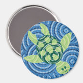 Schildkrötenpunktmalerei Magnet (Vorderseite/Rückseite)