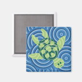 Schildkrötenpunktmalerei Magnet (Vorderseite/Rückseite)