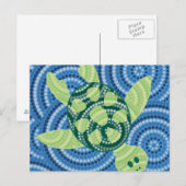 Schildkrötenpunktmalerei Postkarte (Vorne/Hinten)