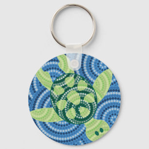 Schildkrötenpunktmalerei Schlüsselanhänger