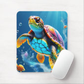 Schildkrötenreise durch einen funkelnden Jelly-Oze Mousepad (Mit Mouse)