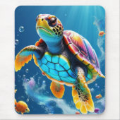 Schildkrötenreise durch einen funkelnden Jelly-Oze Mousepad (Vorne)