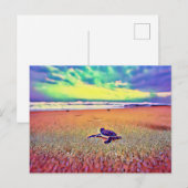 SchildkrötenReptilientin Postkarte (Vorne/Hinten)