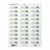 Schildkrötenriff - Benutzerdefinierte Adressetiket (Vorne)