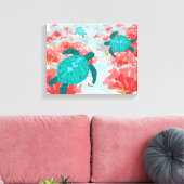 Schildkrötenriff - Korallen, Seeteufel, Clownfisch Leinwanddruck (Insitu (Wohnzimmer))