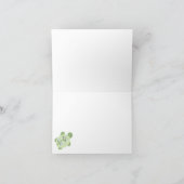 Schildkrötenriff (Light Blue) geklappt Danke Karte (Innenseite)