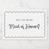 Schildkrötenschild für die Bridmaid-Kerze Lebensmitteletikett (Einzelnes Label)