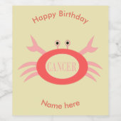 Schildkrötenschildkröte - Flaschenetiketten Weinetikett (Einzelnes Label)