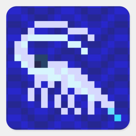 Schildkrötenschildkröte Quadratischer Aufkleber (Vorderseite)
