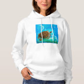 Schildkrötenschwimmen Hoodie (Vorderseite)