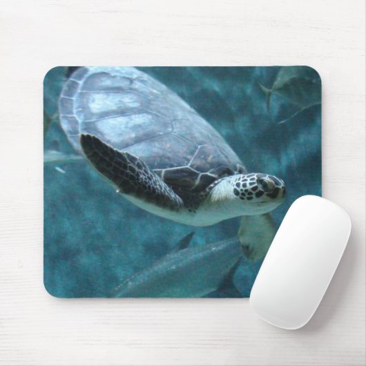 Schildkrötenschwimmmuschel Mousepad (Mit Mouse)