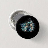 Schildkrötensee Ozean Wildfauna Button (Vorne & Hinten)