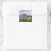 Schildkrötenstrand, südöstliche Halbinsel, Quadratischer Aufkleber (Tasche)