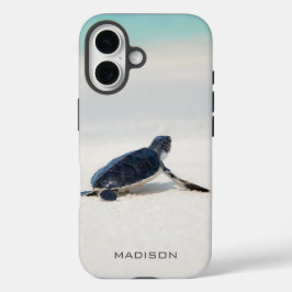 Schildkrötenstrasse Personalisierter Name | Art iPhone 16 Hülle
