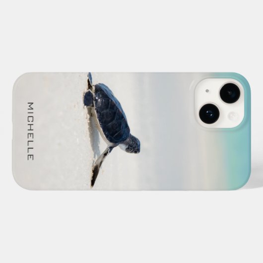 Schildkrötenstrasse Personalisierter Name | Art Case-Mate iPhone Hülle (Rückseite (Horizontal))