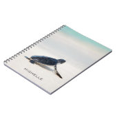 Schildkrötenstrasse Personalisierter Name | Art Notizblock (Linke Seite)