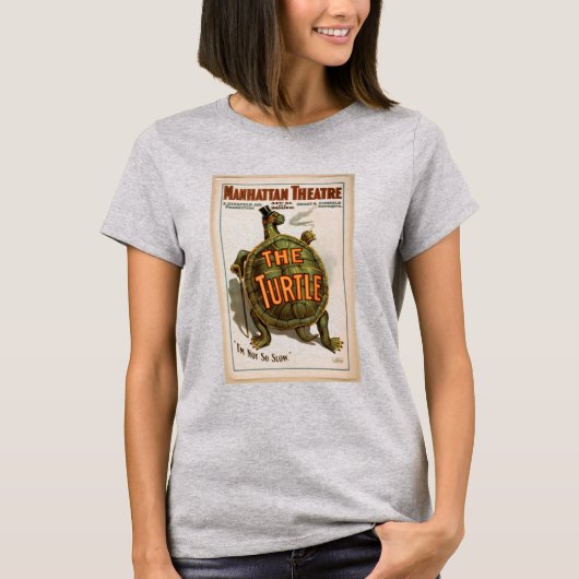 Schildkrötentheater Vintager Buchüberzug T-Shirt (Vorderseite)