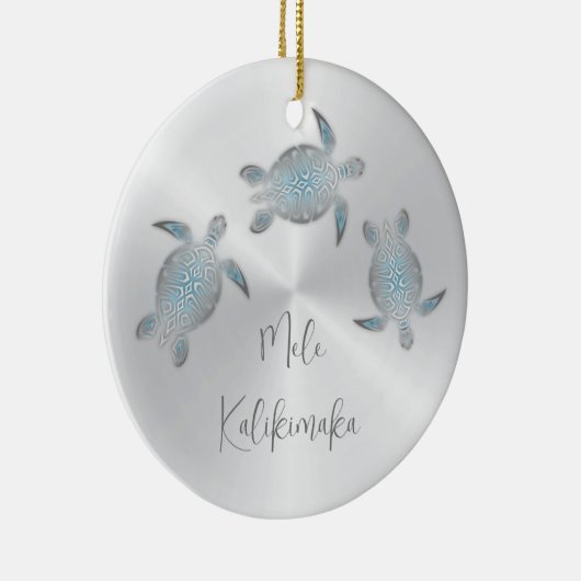 Schildkrötentier Hawaii Keramik Ornament (Rechts)