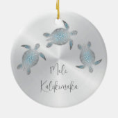 Schildkrötentier Hawaii Keramik Ornament (Hinten)