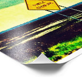 Schildkrötenüberquerung Fotodruck (Ecke)