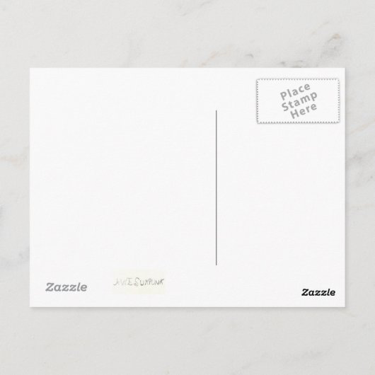 Schildkrötenüberquerung Postkarte (Rückseite)