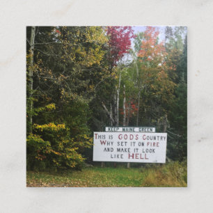 Schildkrötenüberquerung Quadratische Visitenkarte