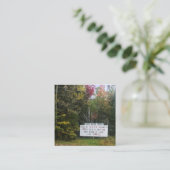 Schildkrötenüberquerung Quadratische Visitenkarte (Stehend Vorderseite)