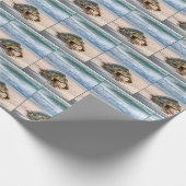 Schildkrötenwanderung auf dem Nassstrand Geschenkpapier (Ecke)