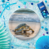 Schildkrötenwanderung auf dem Nassstrand Pappteller (Party)