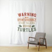 Schildkrötenwarnung Mai Wandteppich (Beispiel)