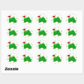 Schildkrötenweihsticker Runder Aufkleber (Blatt)