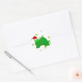 Schildkrötenweihsticker Runder Aufkleber (Umschlag)