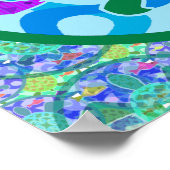 Schildkrötenwerbung und -drucke poster (Ecke)