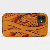 Schildkröteskizzeentwurf mit Speerspitzen auf Case-Mate iPhone Hülle (Rückseite (Horizontal))