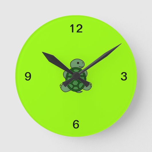 Schildkröteuhr Runde Wanduhr (Vorderseite)