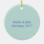 SCHILDKRÖTEWATERCOLOR PERSONALISIERTE KERAMIK ORNAMENT (Hinten)