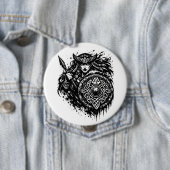 Schildmaid-Speer-Sigil – Mythic Warrior Ink Button (Beispiel)