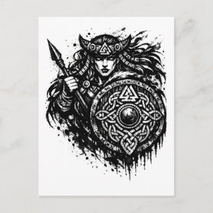 Schildmaid-Speer-Sigil – Mythic Warrior Tinte Postkarte