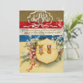 Schildmedaille der Großen Armee der Republik Blume Einladung (Stehend Vorderseite)