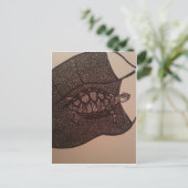 schildpad postkarte (Stehend Vorderseite)