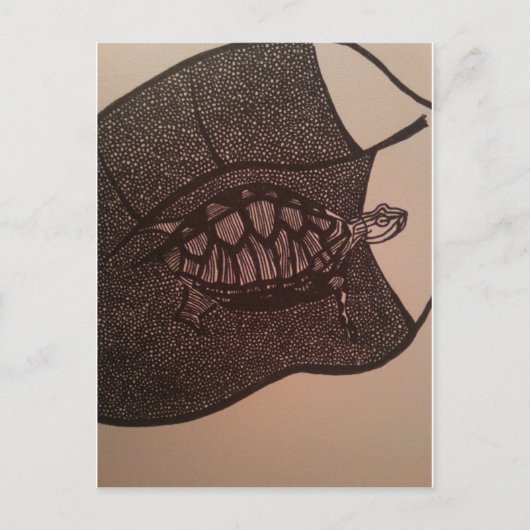 schildpad postkarte (Vorderseite)