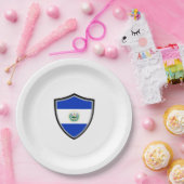 Schildpapiertafel El Salvador Pappteller (Party)