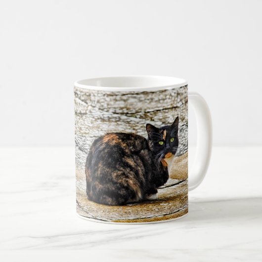 Schildpatt-Katze Kaffeetasse (VorderseiteRechts)