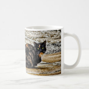 Schildpatt-Katze Kaffeetasse