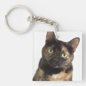 Schildpatt-Katze Schlüsselanhänger (Vorderseite)