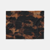Schildpatt-Nahtloses Muster, Chic Schildpatt Fleecedecke (Vorderseite (Horizontal))