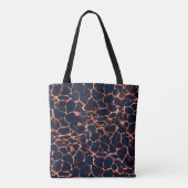 Schildpatt personalisiertes Monogramm Tasche (Rückseite)